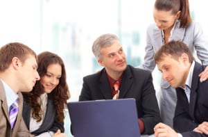 stock image of business people